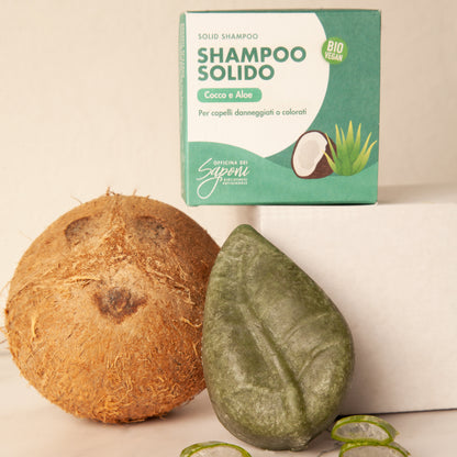 Shampoo Solido Cocco e Aloe – Protezione & Riparazione